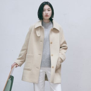 [마인드브릿지] 원지안 캐시미어벨티드하프맥코트 MZCA7211