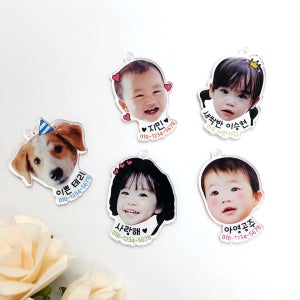 우리 아이 얼굴 네임택✨ 이름까지 새겨드려요(미아방지), 와우박스