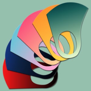 와우박스 그라데이션 20가지 3D 입체 깔맞춤 마스크, 와우박스