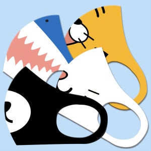 와우박스 주문제작 동물 및 캐릭터 얼굴 입체 패션마스크, 와우박스