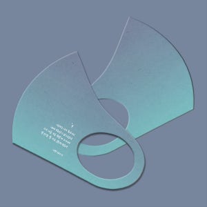 와우박스 기독교 시편 시편 23편 1-2절 패션 마스크, 와우박스