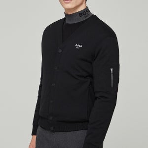 [보스골프 공식 아울렛] 니트 다운 가디건 MAN BLACK