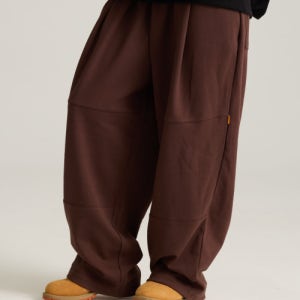 [필립페이커] 더블니 와이드 원턱 트레이닝 트랙 팬츠 브라운 DOUBLE KNEE ONE TUCK TRAINING TRACK PANTS BROWN