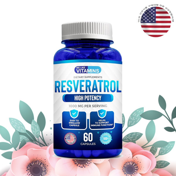 <b>위라이크비타민</b> 레스베라트롤 1000mg 60정