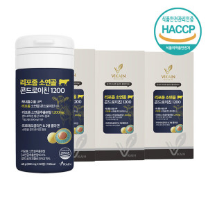 비카인 저분자 소연골 리포좀 콘드로친 1200 프로테오글리칸 콜라겐 보스웰리아 60정 3개