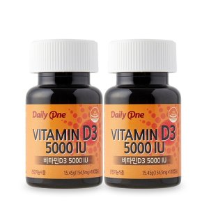 데일리원 데일리원 <b>비타민D</b>3 5000IU 고함량 2통