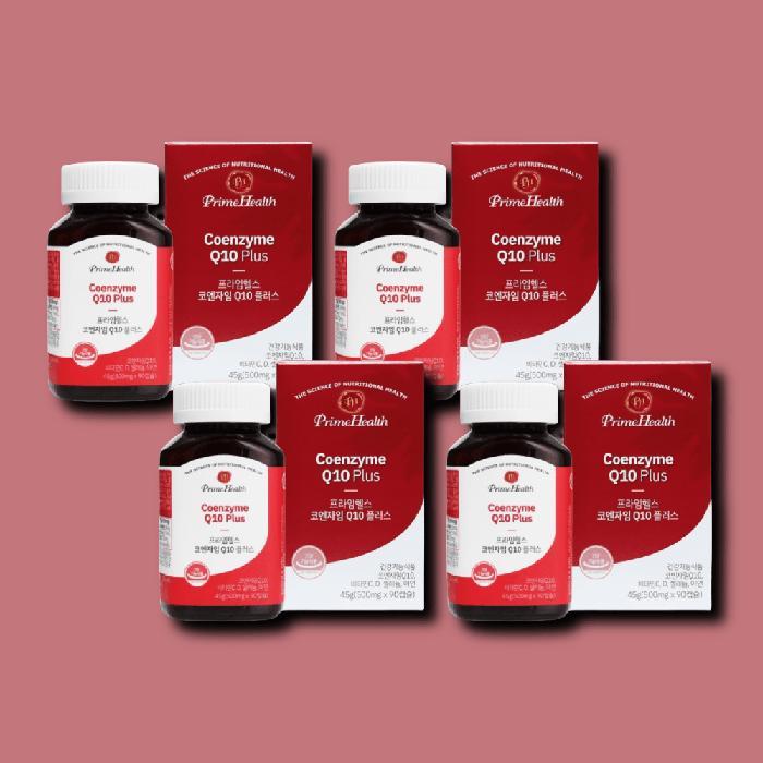 프라임헬스 기타 프라임헬스 코큐텐 <b>코엔자임</b> 큐텐 Q10 플러스 500mg 90캡슐 4박스 12개월분