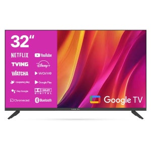 [와이드뷰티비] 와이드뷰 32인치 블랙색상 HD TV 구글 스마트 티비 단품