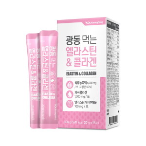 <b>광동생활건강</b> 광동제약 (광동)먹는 엘라스틴 저분자 <b>피쉬 콜라겐</b> 젤리 15포 1박스