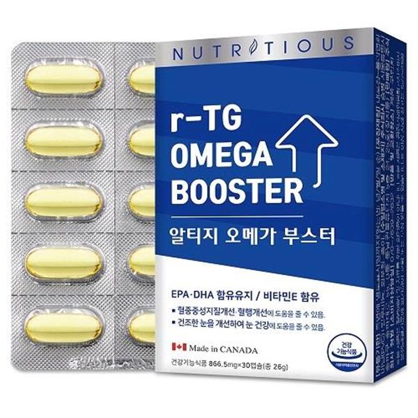 <b>뉴트리셔스</b> <b>뉴트리셔스</b> 알티지 <b>오메가3</b> 부스터 866.5mg 30캡슐