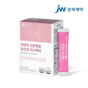 <b>JW중외제약 갱년기</b>유산균 바이오스틱 락토바실러스 애시도필러스 우먼케어 중년여성 장건강 여성유산균