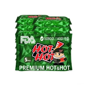 프리미엄 핫앤핫 대용량 핫팩(GREEN) 50매 국내직접생산 최신품만 출고 FDA/ISO14001(환경)인증으로 검증된 가장 안전한 제품