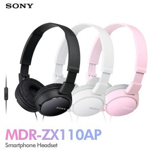 [소니공식스토어] SONY MDR-ZX110AP 스마트폰용 유선 헤드폰 헤드셋