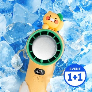 (1+1세트) 카카오프렌즈 춘식이 파워쿨링 급속냉각 휴대용 핸디 선풍기