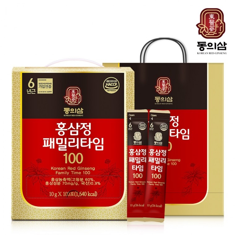 <b>동의삼</b> 홍삼정 농축 100 포켓 섭취로 간편한 면역 <b>에너지</b> 보충
