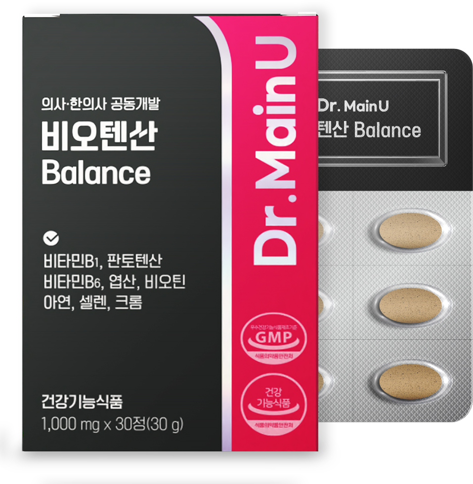 <b>닥터</b>메인유 비오텐산 밸런스 1000mg x 30정, 2개