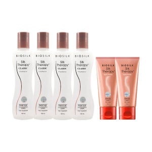 실크테라피 [하프클럽]실크테라피 오리지널 클래식 헤어 에센스 130ml 4개+헤어 크림 50ml 2개