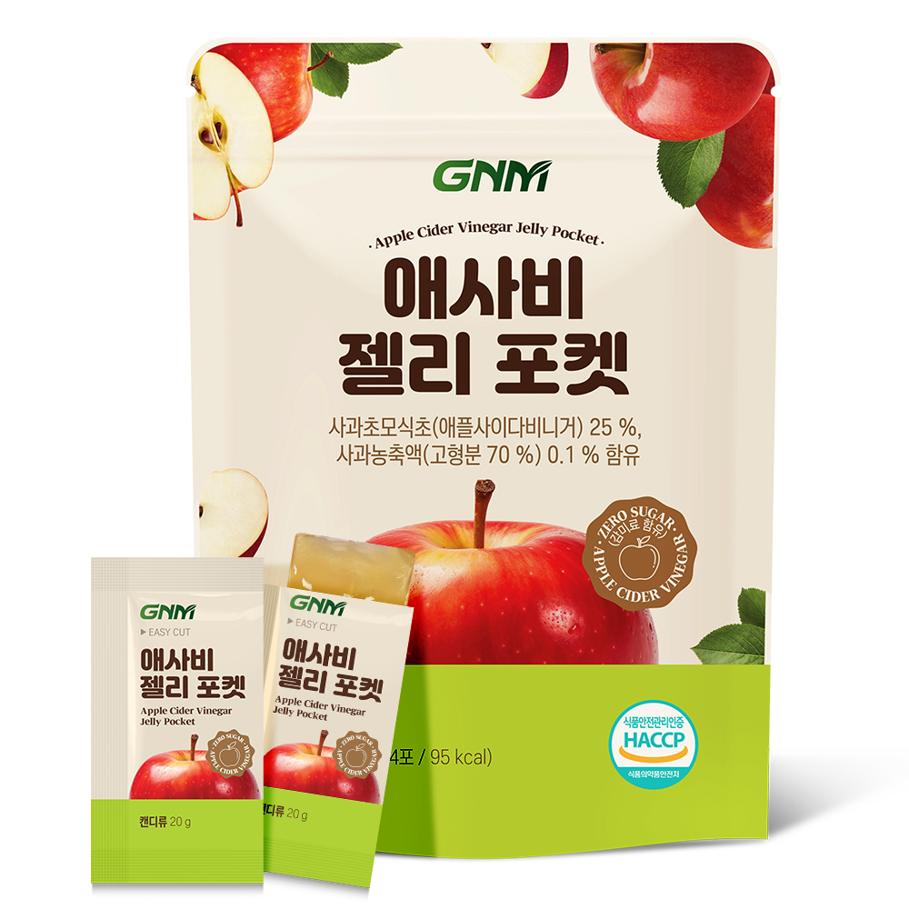 GNM자연의품격 <b>애사비</b> 젤리 포켓 20g x 14포, 1개