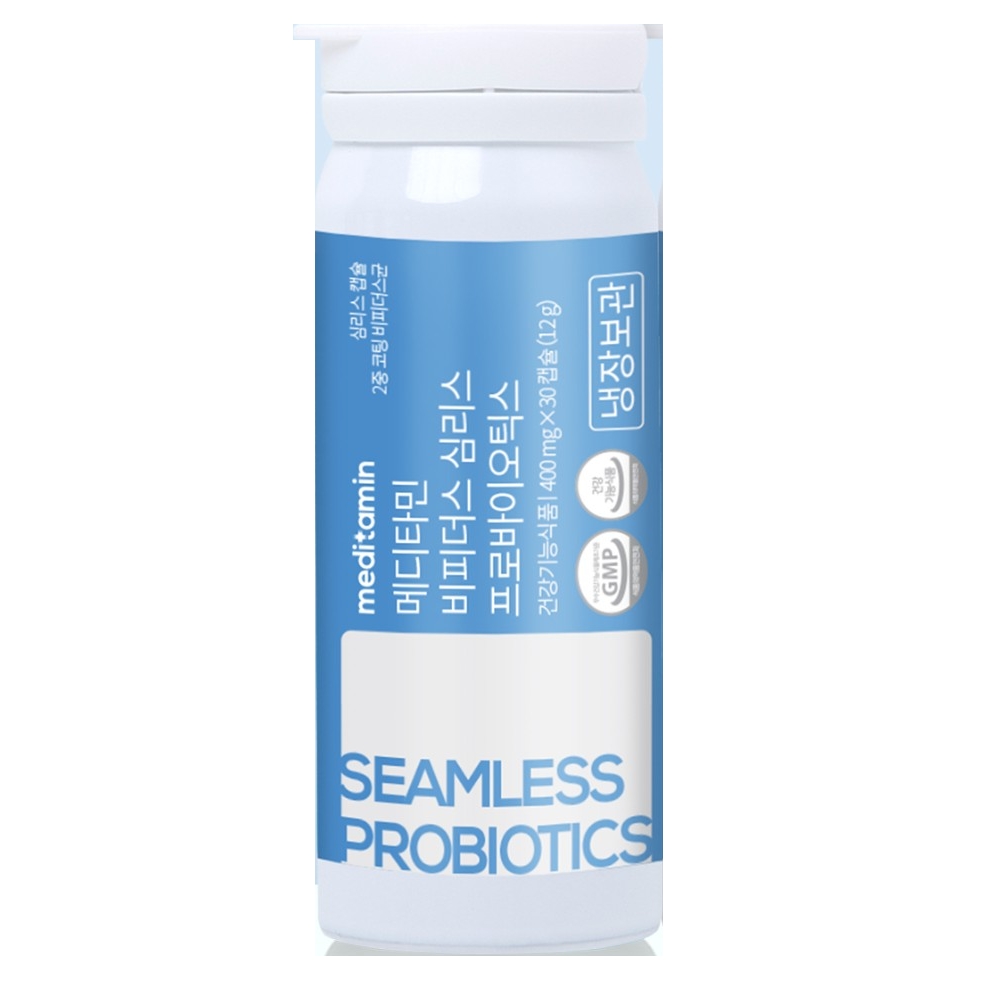 메디타민 비피더스 심리스 프로바이오틱스 400mg x 30캡슐, 2개