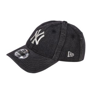 뉴에라 MLB 뉴욕 양키스 스노우 워싱 데님 언스트럭쳐 볼캡 블랙 / 14881502