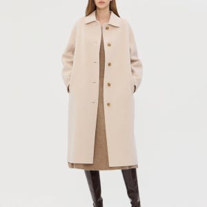 [질스튜어트 뉴욕 여성] 질스튜어트 포켓 울캐시미어 싱글 발마칸 롱코트 JSCO5D290P4