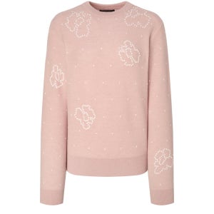 [질스튜어트 뉴욕 여성] 질스튜어트 자수 나일론혼방 니트 JSSW5D400P4