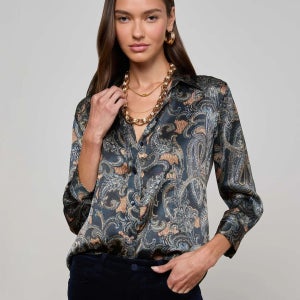 라장스 New Dani Silk Blouse 40126ETQ SSPA