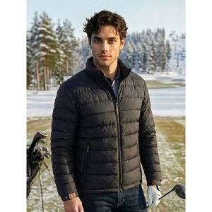 [맥케이슨]  남성 경량 구스다운 패딩점퍼 블랙 MDM4JD601BLK