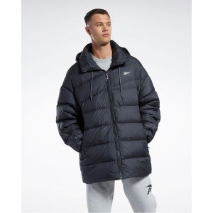 [리복] 남여공용 VECTOR 롱 덕다운 패딩 자켓 - 블랙 / HH8368 REJU2F600BK