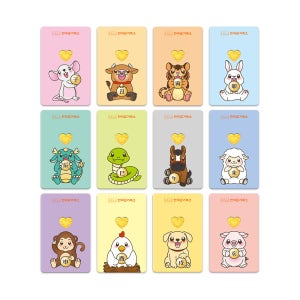 한국금거래소 한국금거래소 12지신 하트 골드바 1g