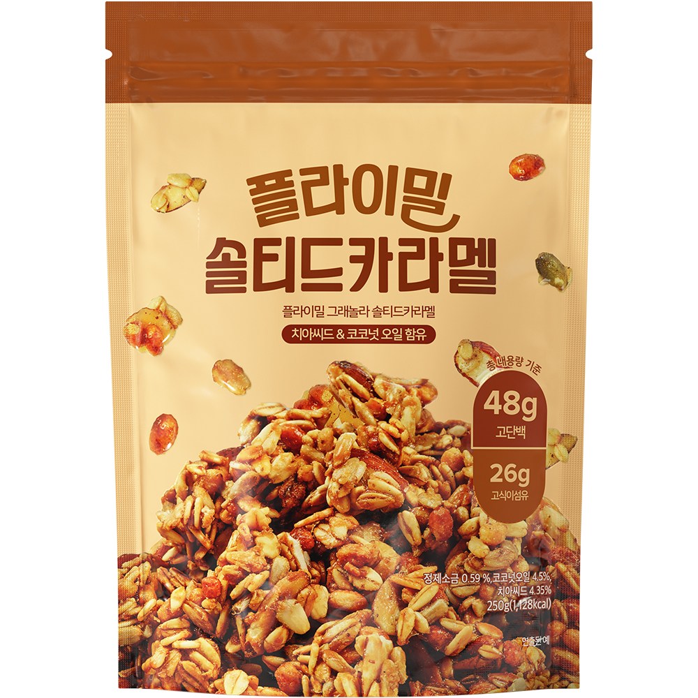 플라이밀 프로틴 그래놀라 솔티드카라멜 제품 이미지
