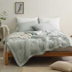 [박홍근] 테일러 부드러운 세미마이크로 에어워싱 차렵이불 퀸(Q) (4온스)