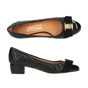 살바토레 페라가모 페라가모 구두 01 M832 0672114 바라 보우 퀄팅 펌프스 여성힐 당일발송