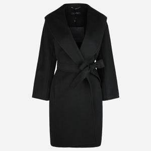 막스마라 [카드 7% 추가할인][막스마라]5F 2529016061600 013 메시 벨티드 버진 울 코트 블랙