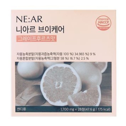 니아르 브이케어 그레이프후르츠맛 1700mg x 28정, 1개