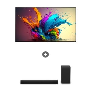 LG QNED evo (벽걸이형) + LG 사운드바 75QNED91TKWAS40T