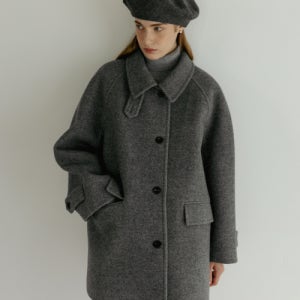 [튜드먼트] [4COLORS] CLASSIC WOOL HALF COAT TM24FCT11
