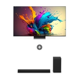 LG QNED evo (스탠드형) + LG 사운드바 75QNED91TKSAS40T