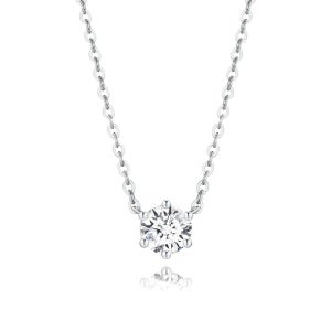 드롭렛프롱 랩그로운 다이아몬드 3부 목걸이