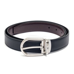 몽블랑 리버서블 레더 벨트 128757