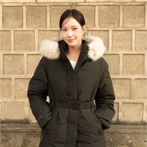 내셔널지오그래픽 N254WDW320 여성 아틀라스 고어 윈드스토퍼 롱기장 구스다운 점퍼 BLACK