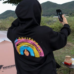 [볼컴] 브러시 레인보우 후드(블랙) VA253HM101BK