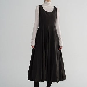 [폴앤앨리스] BALLOON MAXI DRESS / CHARCOAL