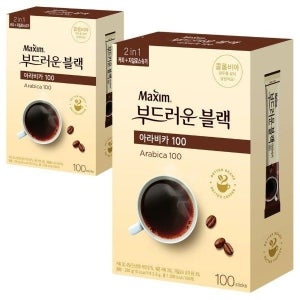 100T 맥심 모카골드 커피믹스 블랙 부드러운 커피 아라비카