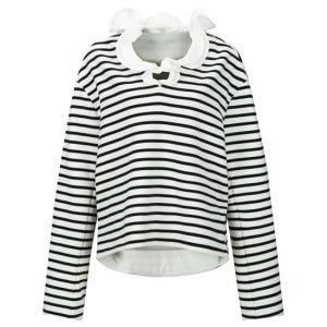 와이씨에이치 Frill Neck Layerd Top Navy (F25to10212nv)