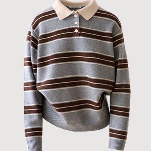 아베크 stripe knit