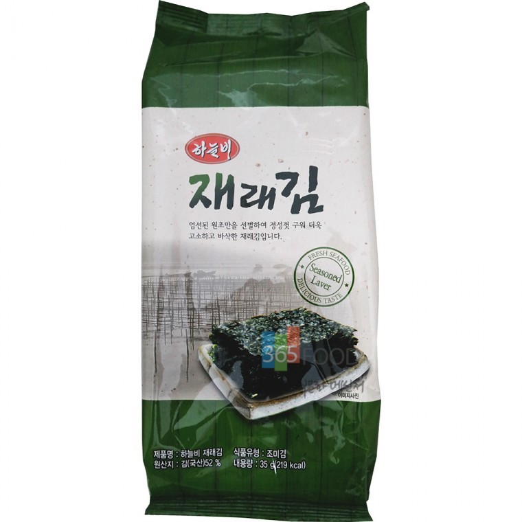 Haneulbi Traditional Roasted Seasoned Seaweed 35g, 1pc