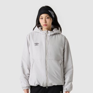 [엄브로] 베이직 후드형 패딩 자켓 라이트 그레이 UQ421SPJO1