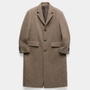 [쿠어] 알파카 롱 싱글 쓰리 버튼 코트 (멜란지베이지) CXF4CT02K-MBG