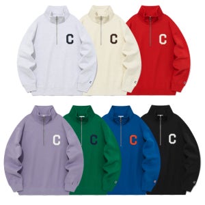 [커버낫] [7COLOR] C 로고 하프집업 맨투맨 CO2303CR13
